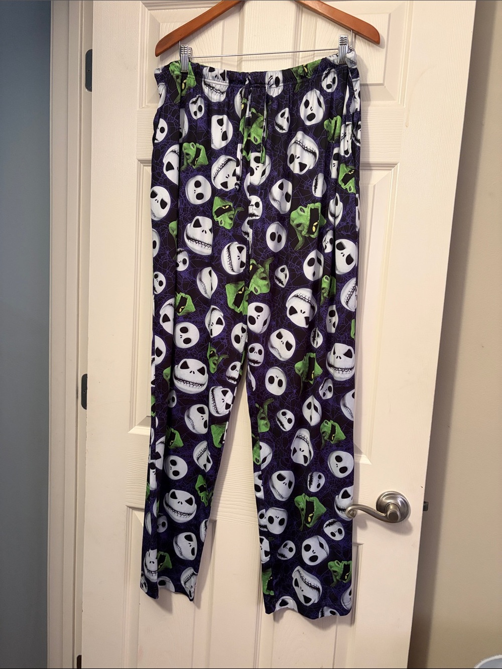 Men's Purple Jack Skellington Print Pajama Pants